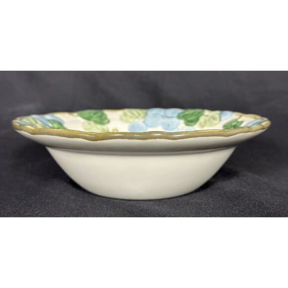 METLOX Poppy Trail Sculptured Blue Grape Cereal Bowl 6" - Picture 2 of 9